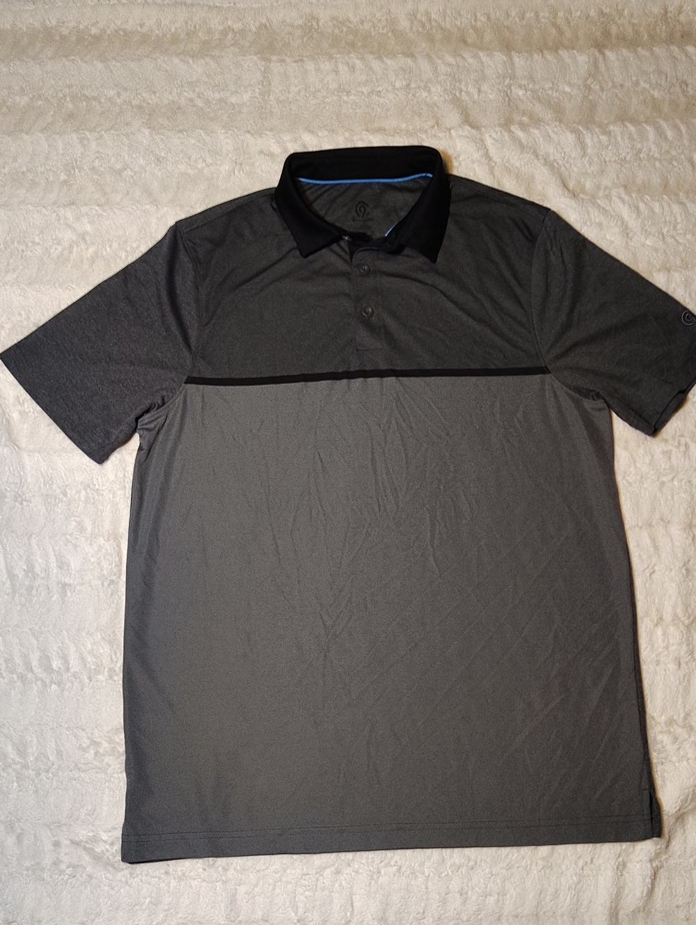 Champion Two-Tone Gray and Black Men's Polo